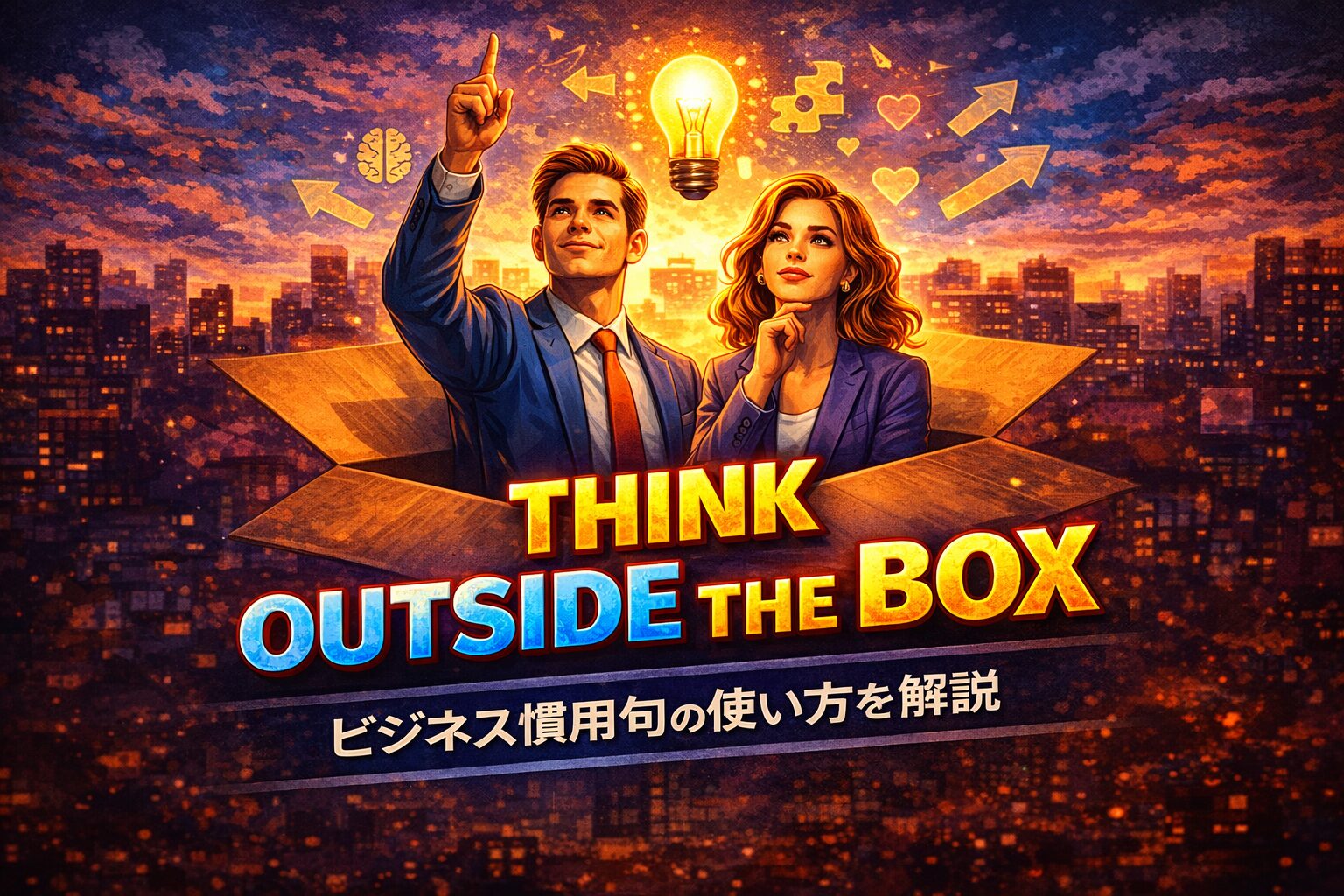 think outside the box の意味とは？ビジネス英語・慣用句の使い方を解説