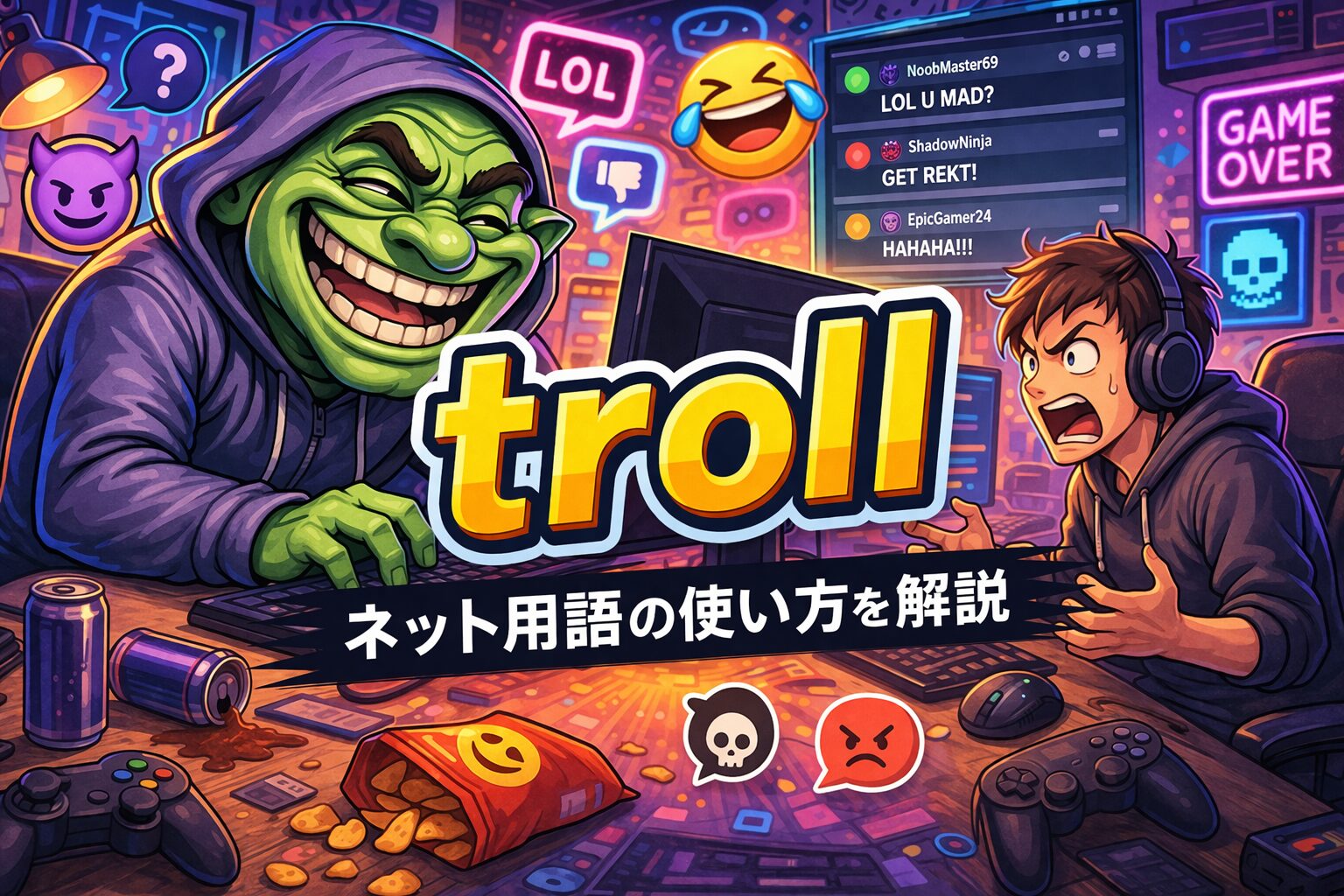 troll の意味とは？英語スラング・ネット用語の使い方を解説