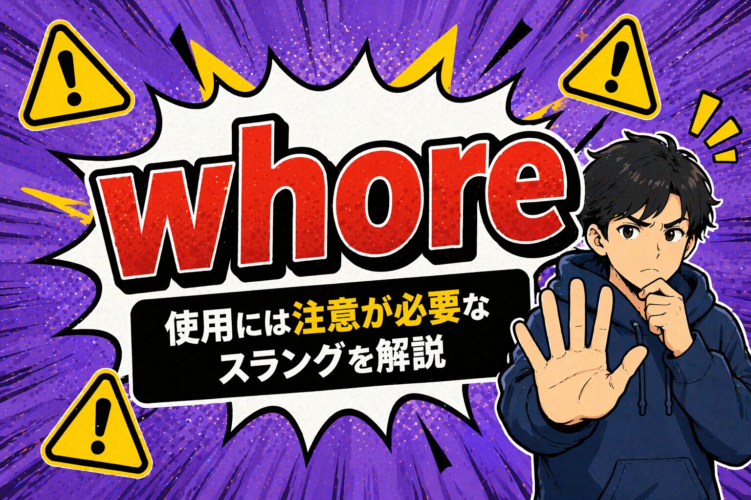 whore とは？強烈な侮辱スラングの意味・由来・使い方を解説