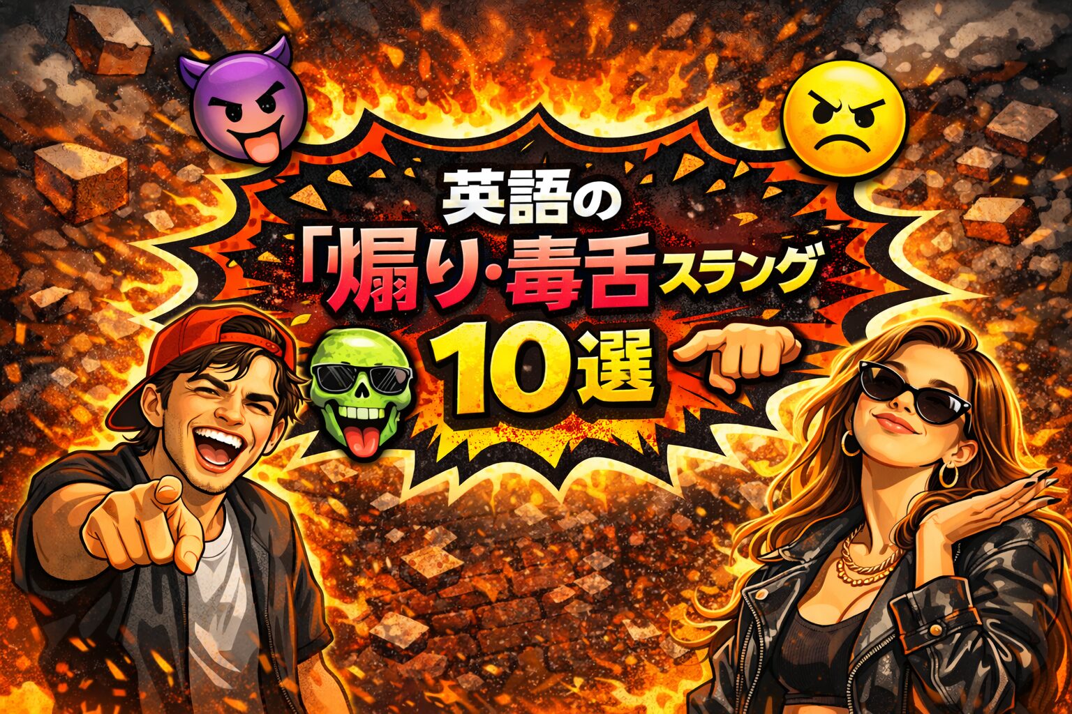 英語の煽り・毒舌スラング・SNSレスバで頻出フレーズ10選｜ratio・copeなどの意味を解説